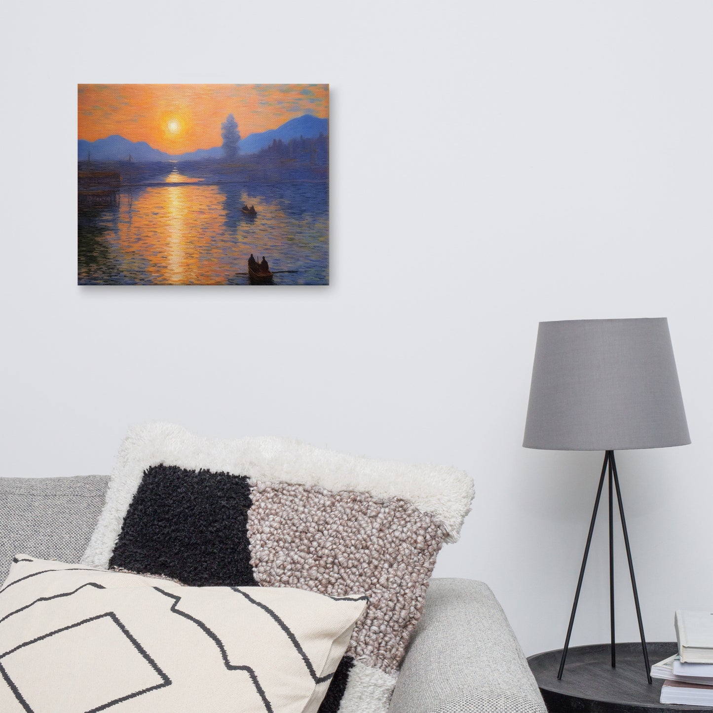 "Sunset" - Golden River Canvas