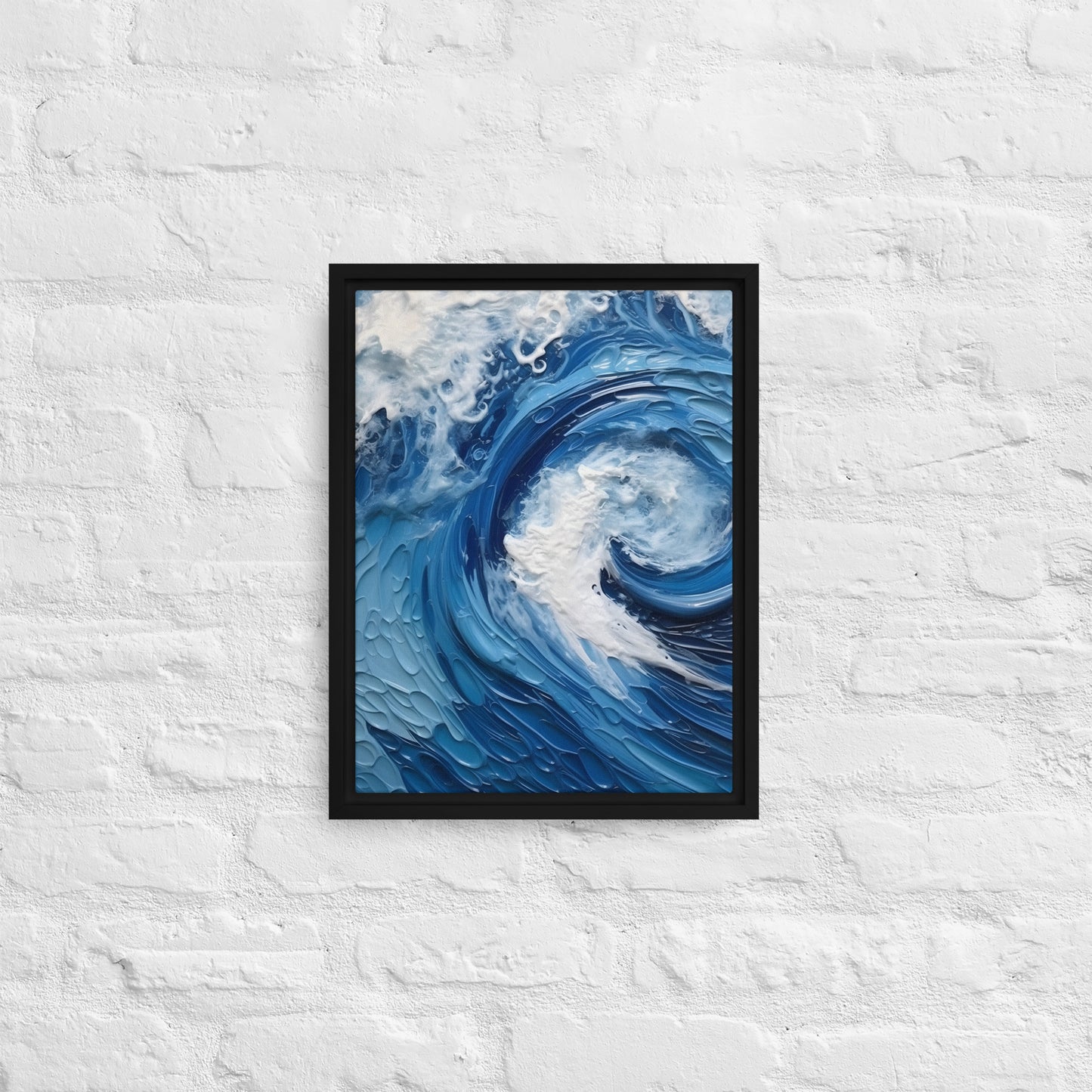 Water - "Tides" Framed canvas