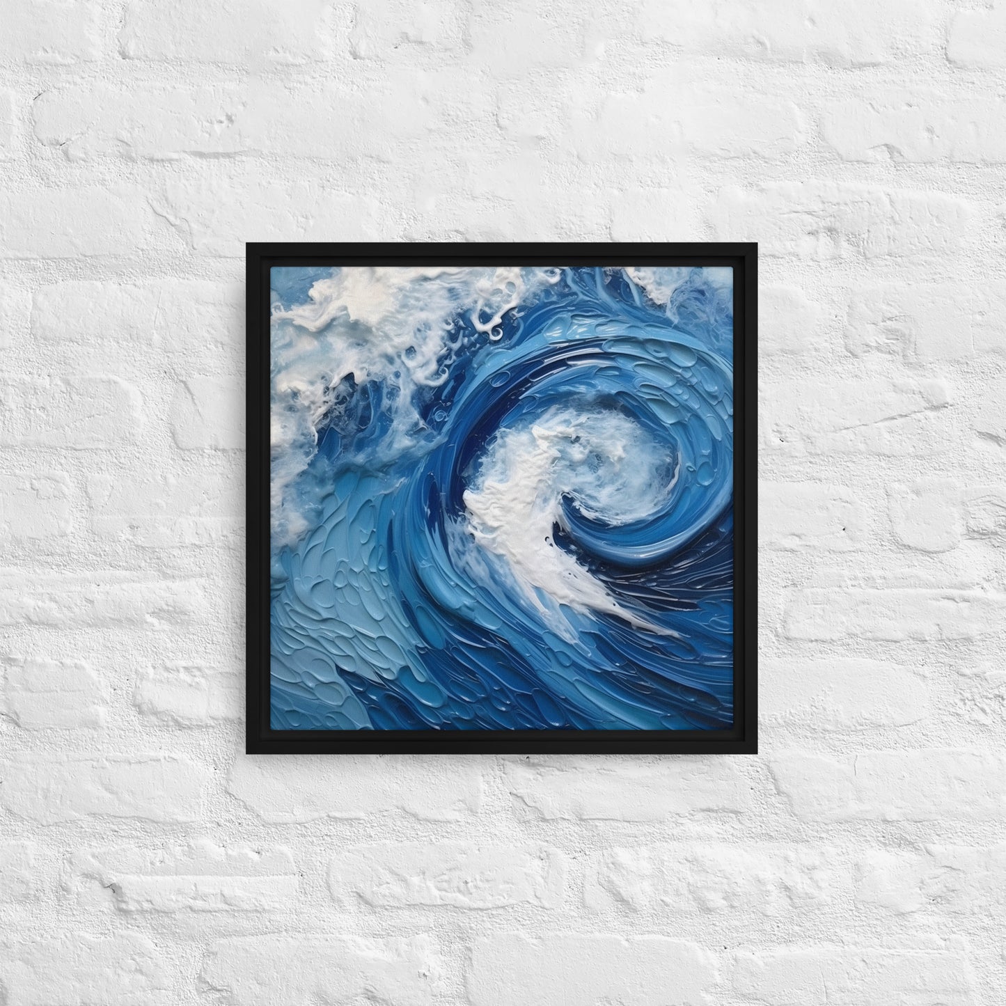 Water - "Tides" Framed canvas