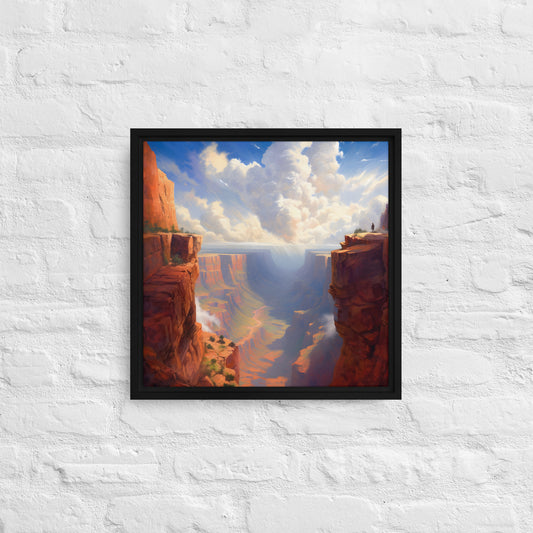 The Canyon Framed canvas