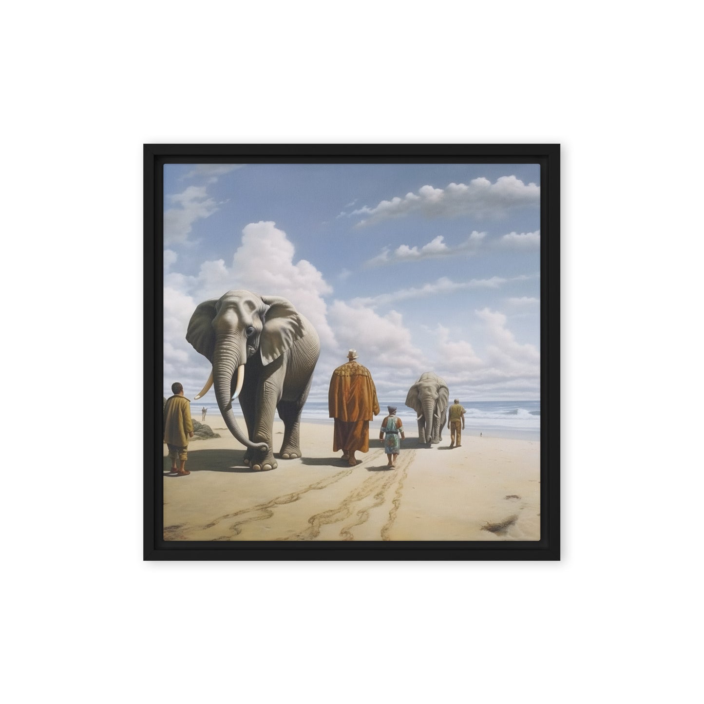 Elephant Framed canvas