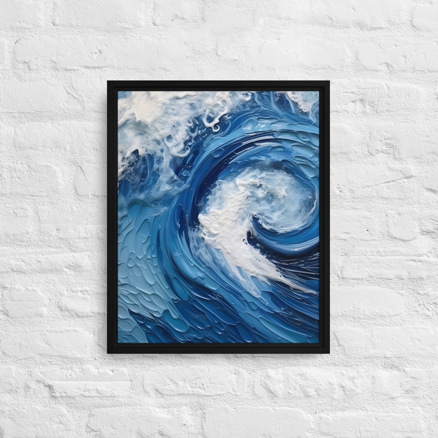 Water - "Tides" Framed canvas