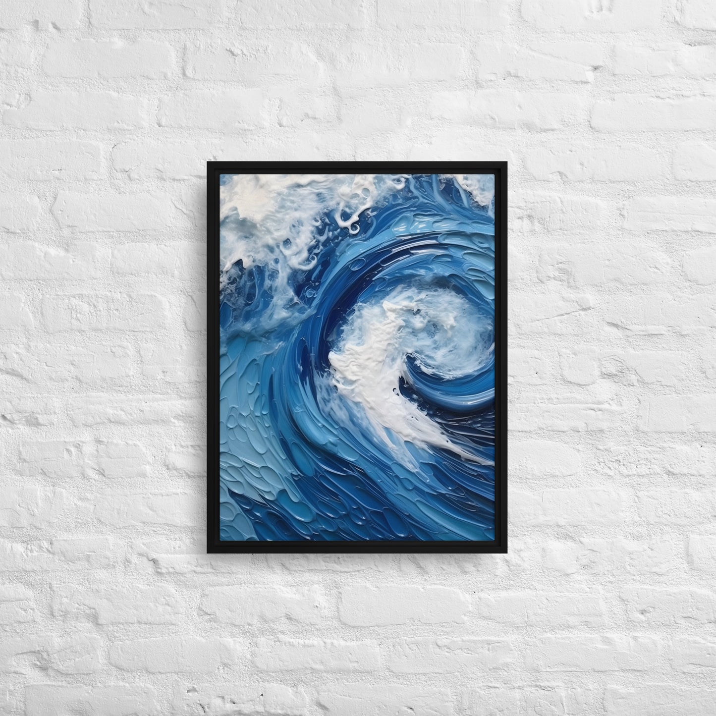 Water - "Tides" Framed canvas