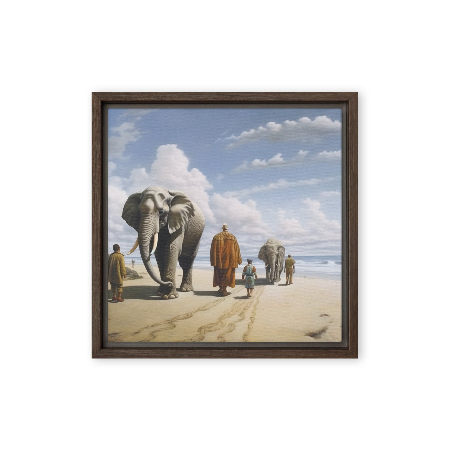 Elephant Framed canvas