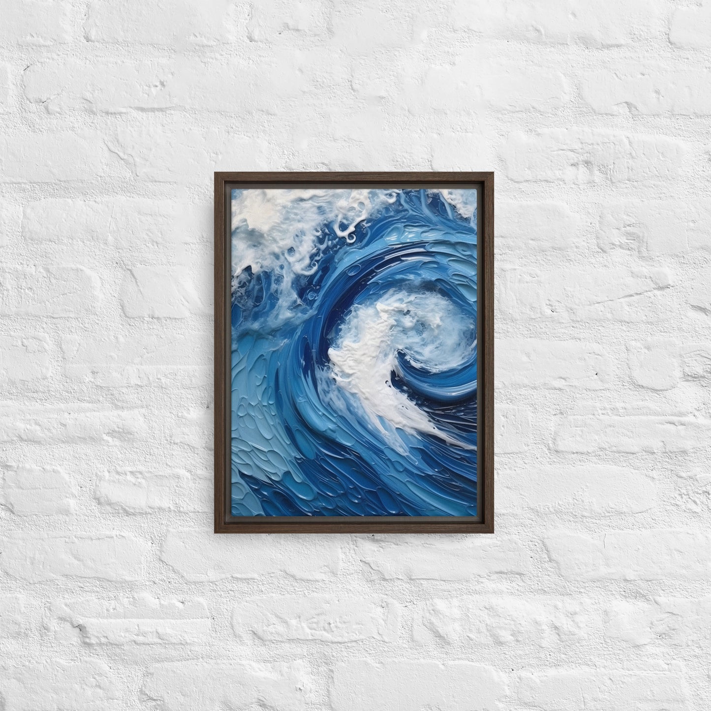 Water - "Tides" Framed canvas