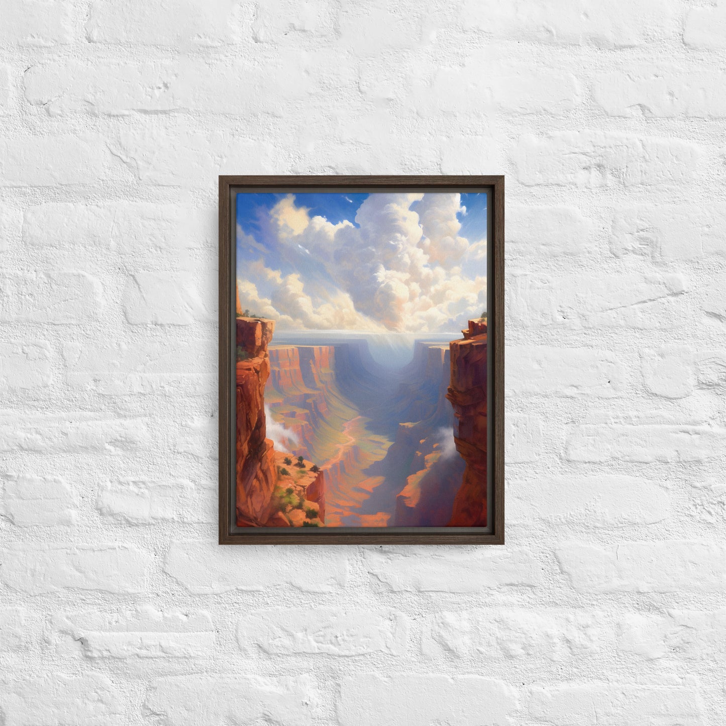 The Canyon Framed canvas