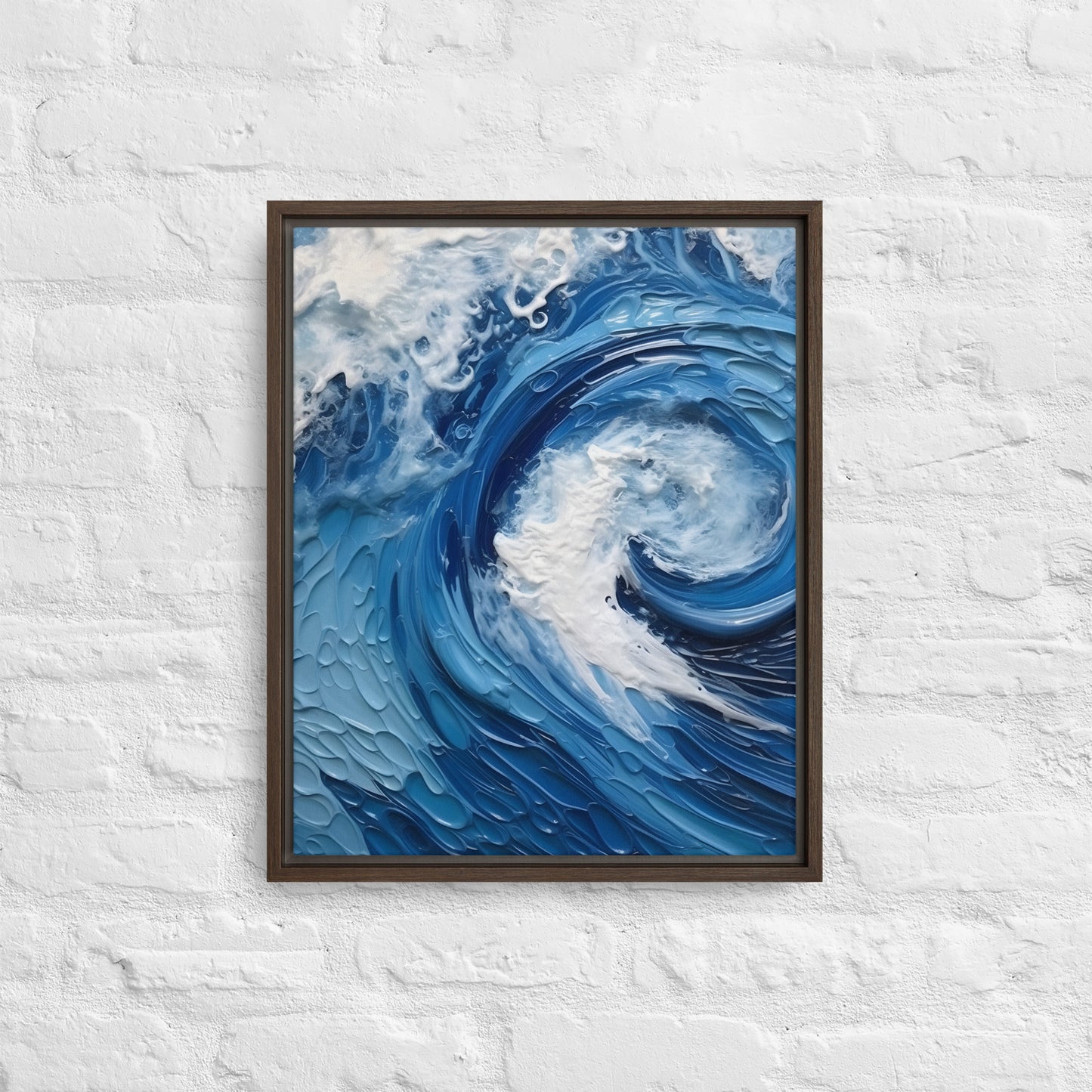 Water - "Tides" Framed canvas