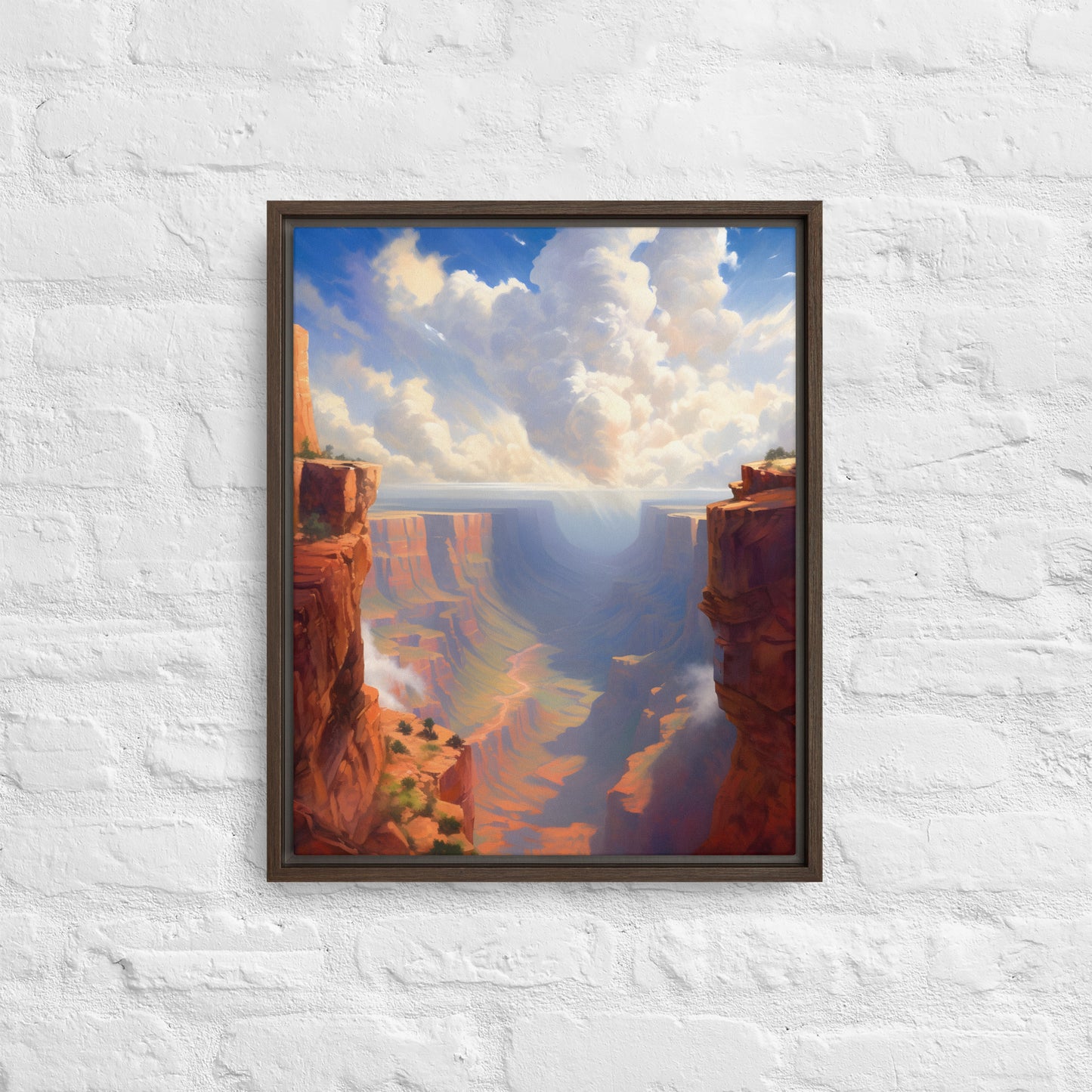 The Canyon Framed canvas