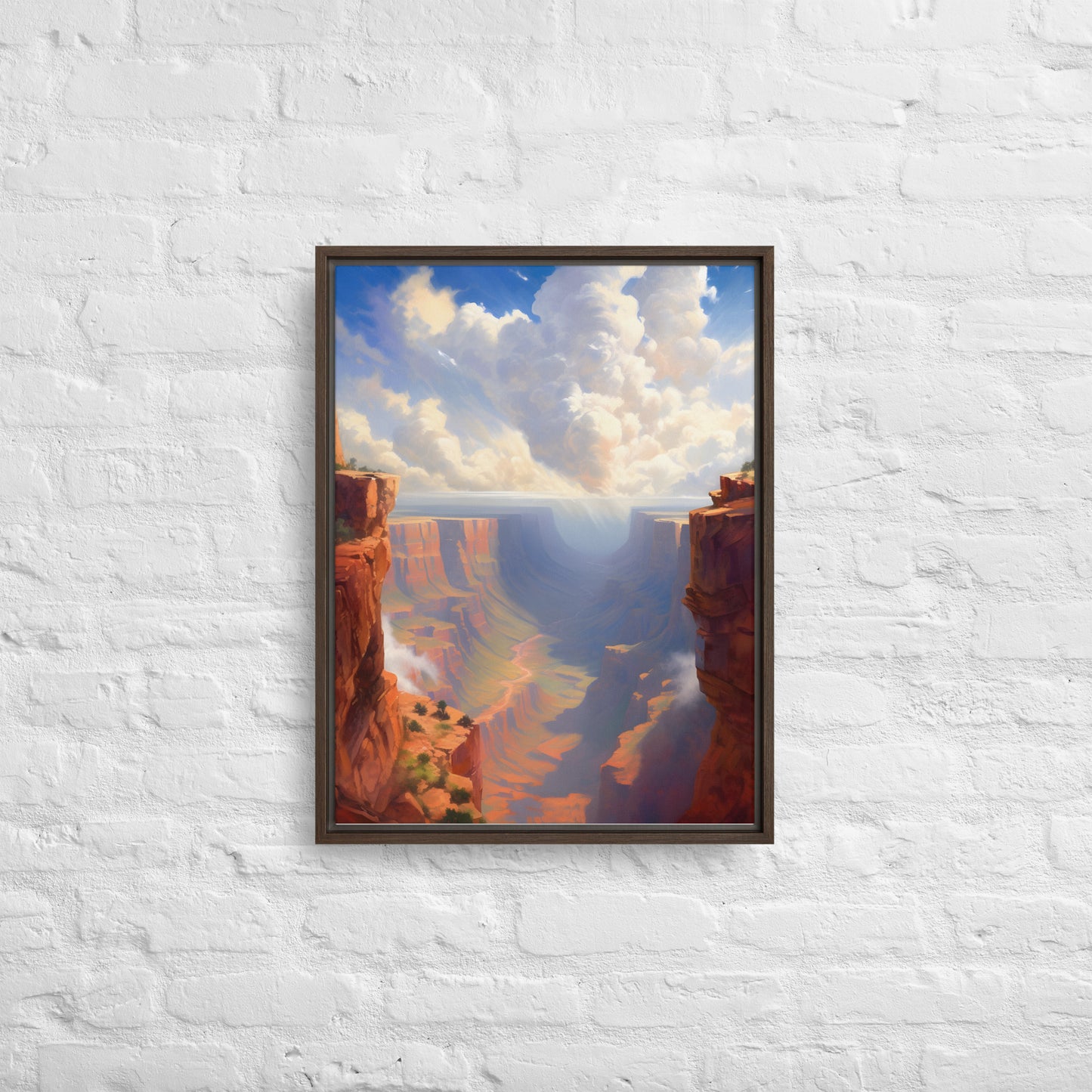 The Canyon Framed canvas