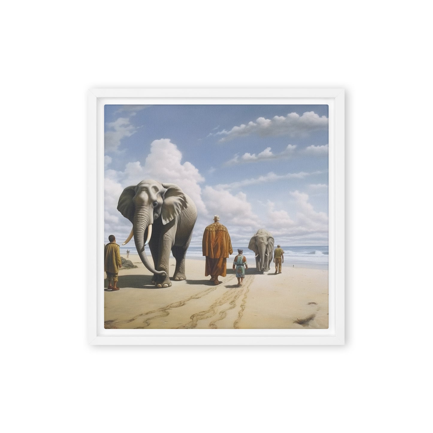 Elephant Framed canvas