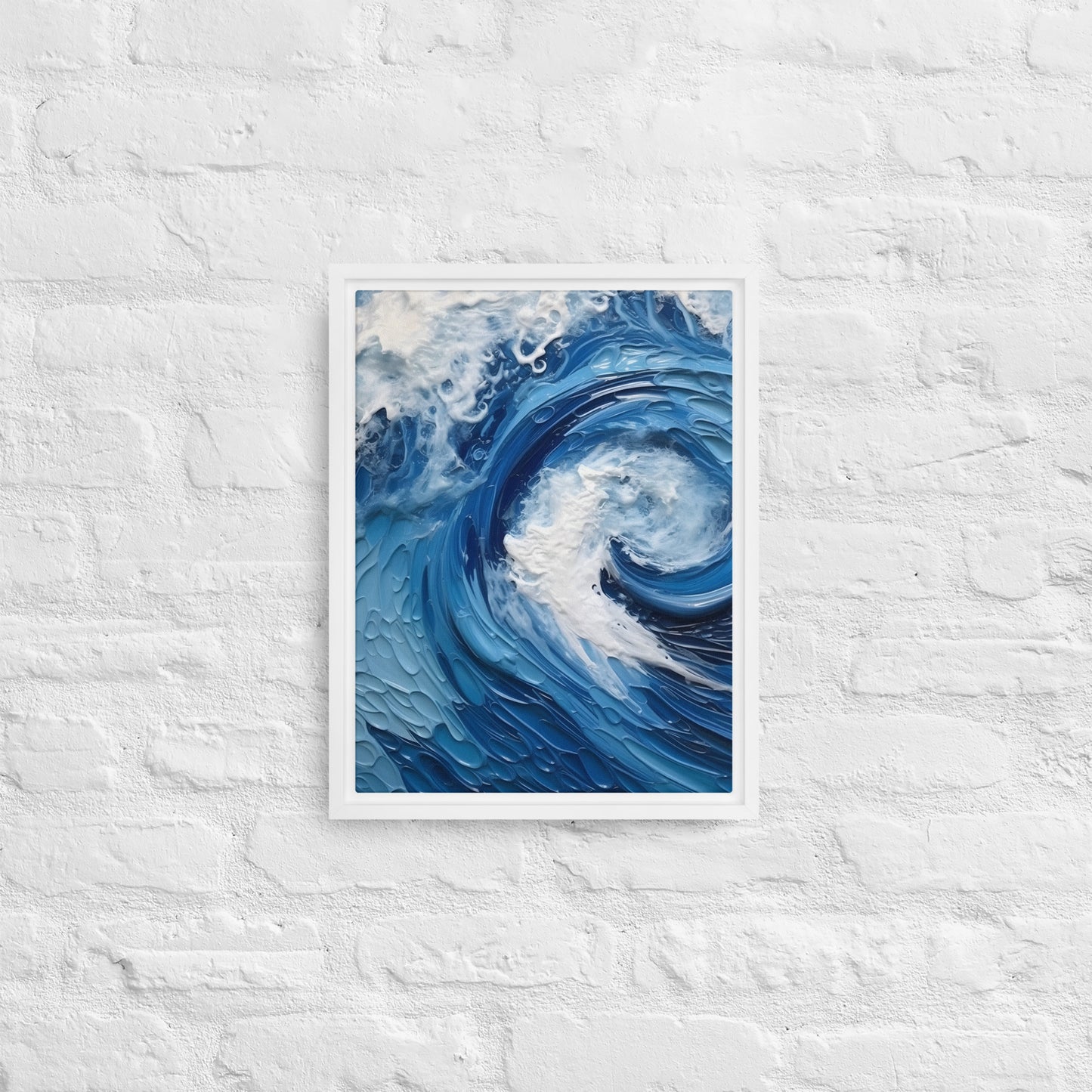 Water - "Tides" Framed canvas