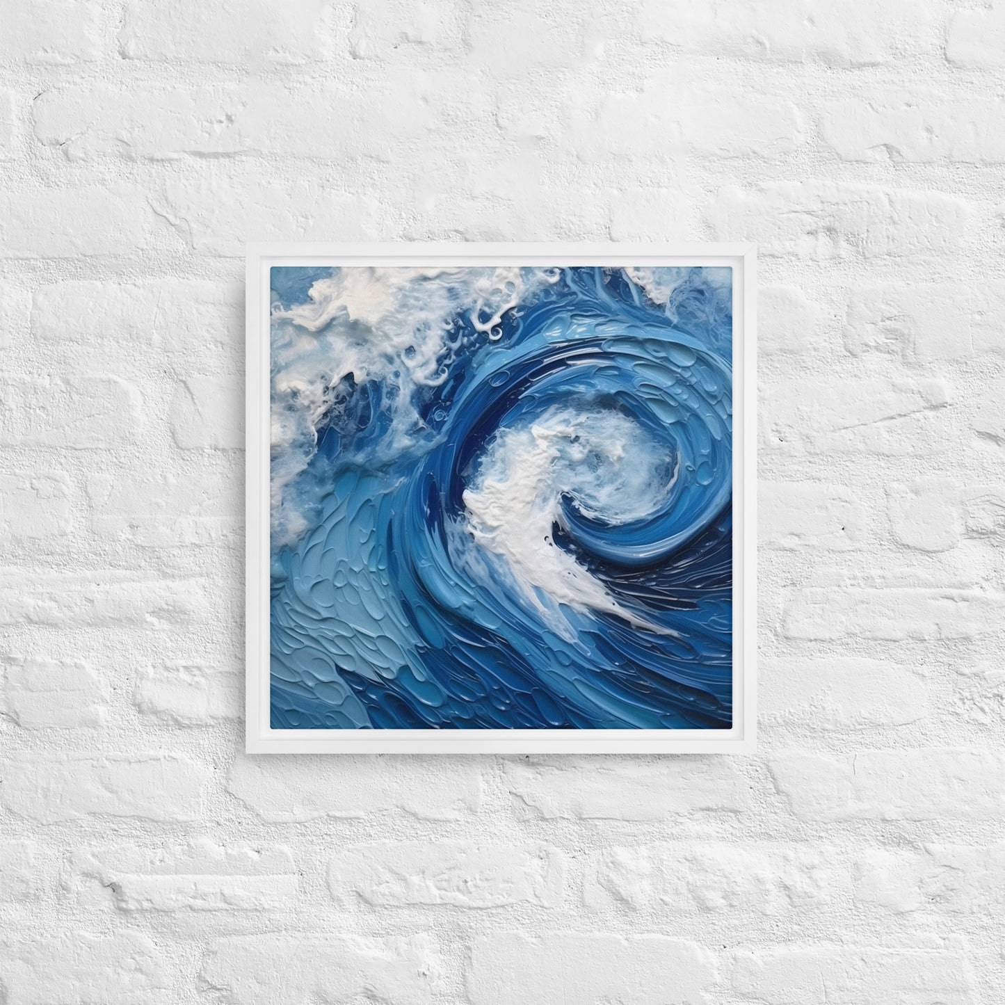 Water - "Tides" Framed canvas