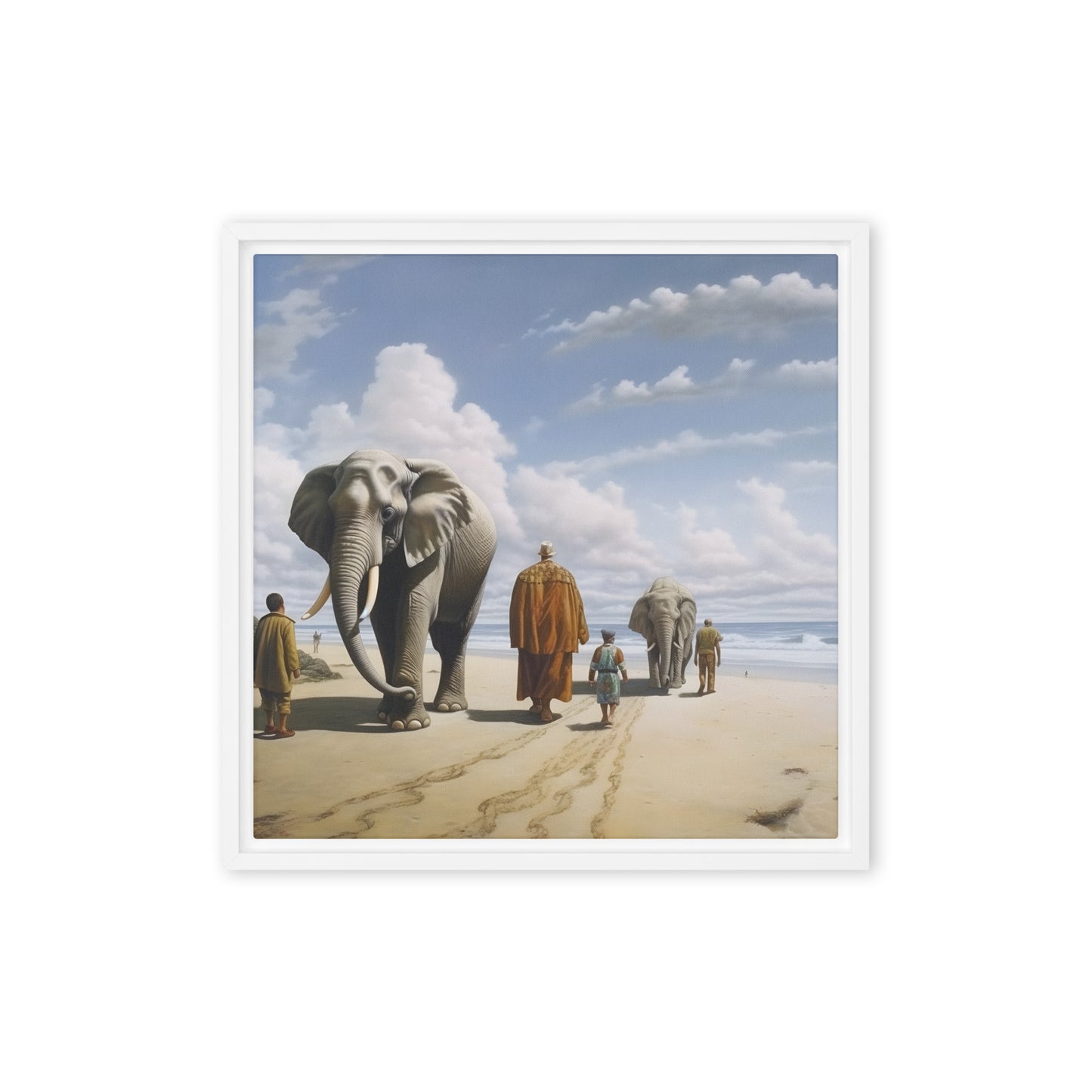 Elephant Framed canvas