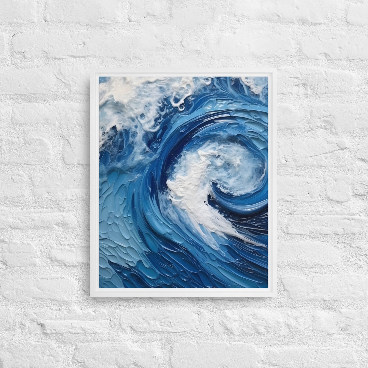 Water - "Tides" Framed canvas